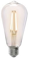 Feit Electric ST19/CL/VG/LED LED Bulb, Decorative, ST19 Lamp, 60 W Equivalent, E26 Lamp Base, Dimmable, Clear, Pack of 4