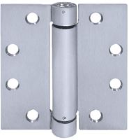 Tell Manufacturing HG100323 Spring Hinge, Stainless Steel, Satin, Fixed Pin, Wall Mounting