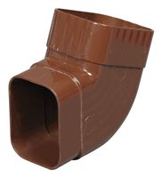 Amerimax M1628 Elbow, 5 in Gutter, Vinyl, Brown