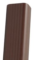 Amerimax M1593 Roofing Gutter, 10 ft L, 3 in W, Vinyl, Traditional Brown, Pack of 6