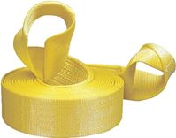 Keeper 02932 Recovery Strap, 22,500 lb, 3 in W, 20 ft L, Hook End, Yellow