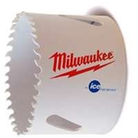 Milwaukee 49-56-0132 Hole Saw, 2-1/4 in Dia, 1-5/8 in D Cutting, 5/8-18 Arbor, Bi-Metal Cutting Edge