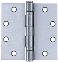 Tell Manufacturing H4040 Series HG100319 Square Hinge, 4 in H Frame Leaf, 0.085 in Thick Frame Leaf, Stainless Steel