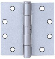 Tell Manufacturing H4545 Series HG100315 Square Corner Hinge, 4-1/2 in H Frame Leaf, 0.134 in Thick Frame Leaf, Satin