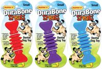 RuffinIt 80506 Dog Toy, S, Durabone, Blue/Purple/Red