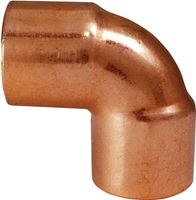 Elkhart Products 82503 Pipe Elbow, 1/2 in, Sweat, 90 deg Angle, Copper