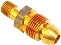 US Hardware RV-443C Propane Adapter Fitting, 1/4 in POL x MPT, Brass