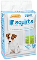 RuffinIt Lil Squirts 82014 Dog Training Pad, 22 in L, 21 in W, Cotton/Plastic