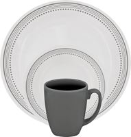 Olfa 1119398 Dinnerware Set, Vitrelle Glass, For: Dishwashers, Pre-Heated Microwave Ovens and Refrigerators