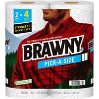 Brawny Pick-A-Size 44375 Paper Towel, 5-1/2 in L, 11 in W, 2-Ply, 2/PK, Pack of 12