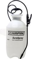 CHAPIN SureSpray 20020 Sprayer, 2 gal Capacity, Poly Tank, 25 ft Spray Range, 34 in L Hose, Cone Nozzle