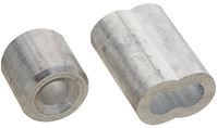 National Hardware SPB3231 Series N830-355 Ferrule and Stop, 1/4 in Dia Cable, Aluminum