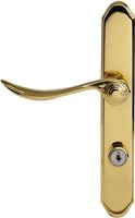 Larson QuickFit Series 20297807 Door Handleset, Metal, Brass