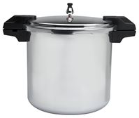 MIRRO MIR-92122A Pressure Cooker, 22 qt Capacity, Aluminum, Silver, Polished