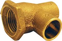 Elkhart Products 10151190 Pipe Tee, 1/2 in, Sweat x Female x Sweat, Brass