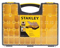 Stanley 014725R Tool Organizer, 25-Compartment, Black/Clear Yellow