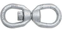 National Hardware 3252BC Series N241-109 Chain Swivel, 3/8 in Trade, 2200 lb Working Load, Steel, Galvanized