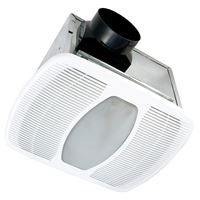 Air King LEDAK80H Humidity Sensing Exhaust Fan with Light, 115/120 V, 27.6 W, LED Lamp, 4 in Duct