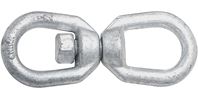 National Hardware 3252BC Series N241-117 Chain Swivel, 1/2 in Trade, 3600 lb Working Load, Steel, Galvanized