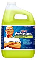Mr Clean 25045 Concentrated No-Rinse Floor Cleaner, 1 gal, Jug, Liquid, Lemon, Light Yellow, Pack of 4