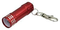 Vulcan 81-863 Key Chain, Snap Key Ring Ring, 1-3/4 in L Ring, Aluminum Case, Red, Pack of 30