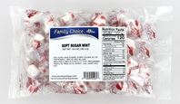 Family Choice 1269 Soft Sugar Candy, Mint Flavor, 7 oz, Pack of 12