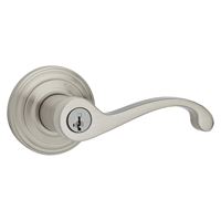 Kwikset Signature Series 740CHL15 SMT RCAL Entry Lever, Satin Nickel, Zinc, Residential, Re-Key Technology: SmartKey