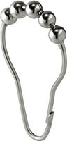 iDESIGN 76570 Shower Roller Curtain Hook, Stainless Steel, Polished Chrome