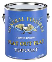 General Finishes FGA Elastomeric Deck Coating, Flat, White, 1 gal, Can, Pack of 4