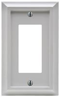 Amerelle Deerfield 2040RW Wallplate, 1 -Gang, Wood, White, Pack of 4