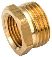 Anderson Metals 757480-1208 Hose Adapter, 3/4 x 1/2 in, MGH x FIP, Brass, For: Garden Hose