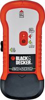 Black+Decker SF100 Stud Sensor, 3/4 in Detection, Orange, Detectable Material: Metal/Wood