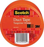 3M 920-ORG-C Duct Tape, 20 yd L, 1.88 in W, Cloth Backing, Tangerine Orange