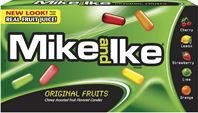 Mike And Ike JUS49133 Candy, Original, 5 oz, Box, Pack of 12