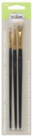 BRUSH FLAT PREM GRAY SET OF 3