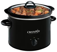 Crock-Pot SCR200-B Manual Slow Cooker, 2 qt Capacity, Stoneware, Black