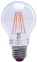 Feit Electric A19/TPK/LED LED Bulb, General Purpose, A19 Lamp, 25 W Equivalent, E26 Lamp Base, Dimmable, Clear, Pack of 6