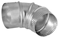 Dundas Jafine E3E24ZW Vent Elbow, 3 in Connection, Aluminum