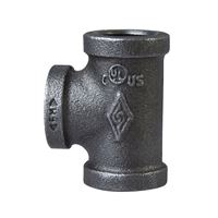 Prosource 11A-2B Pipe Tee, 2 in, Threaded, Malleable Iron, SCH 40 Schedule, 300 PSI Pressure