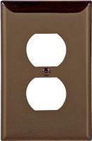 Eaton Wiring Devices PJ8B Duplex and Single Receptacle Wallplate, 4-7/8 in L, 3-1/8 in W, 1 -Gang, Polycarbonate, Pack of 25