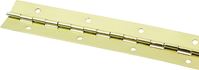 ProSource Continuous Hinge, 180 deg, Steel, Bright Brass, 1.5 in x 72 in