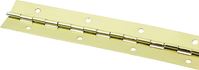 ProSource Continuous Hinge, 180 deg, Steel, Bright Brass, 1.5 in x 30 in