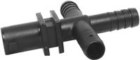 Green Leaf Y8231015 Dry Boom Nozzle Body Cross, 1/2 in, Quick x Hose Barb, 7 psi Pressure, EPDM Rubber