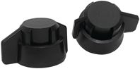 Green Leaf Y8253040 6PK Winged Bayonet Cap, Closed, Black