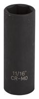 Vulcan Deep Impact Socket, 11/16 in Socket, Black Phosphate