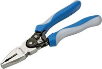 Crescent Pro Series PS20509C Linesmans Plier, 8 in OAL, 11 AWG Cutting Capacity, Blue/Gray Handle, 1 in W Jaw