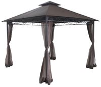 Seasonal Trends 59936 Avalon Gazebo, 10 ft W Exterior, 10 ft D Exterior, 10 ft H Exterior