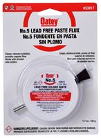 Oatey 53017 Soldering Flux, 1.7 oz Carton, Paste, Amber