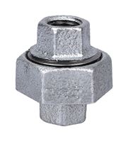 ProSource 34B-1/4G Pipe Union, 1/4 in, Threaded, Malleable Iron, 40 Schedule, 300 psi Pressure