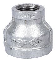 ProSource 24-1X1/2G Reducing Pipe Coupling, 1 x 1/2 in, Threaded, Malleable Steel, SCH 40 Schedule